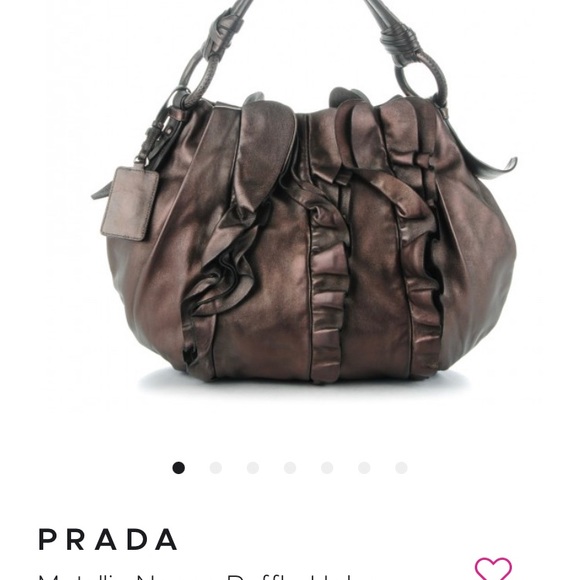 NWOT Prada Grafite Mordore metallic handbag
Original $2120
Soft and gorgeous - Picture 1 of 7